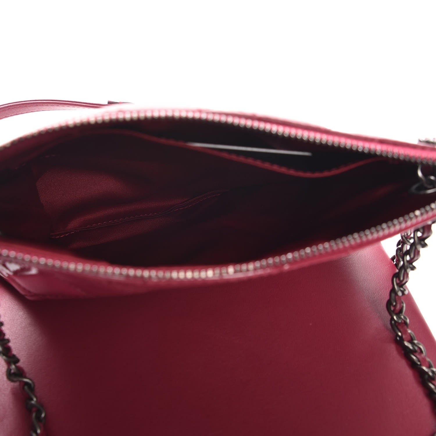 Chanel Patent Quilted Crossbody Pink 5 of 9