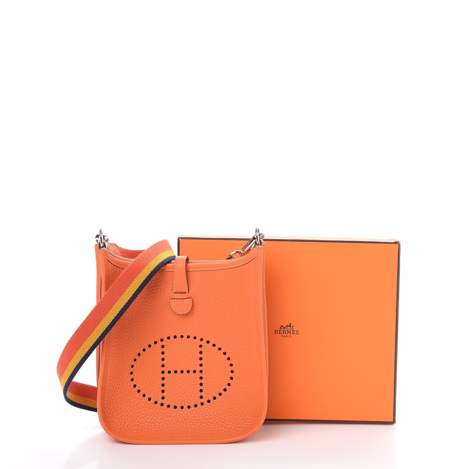Hermes Taurillon Clemence Amazone Evelyne TPM Feu 8 of 8