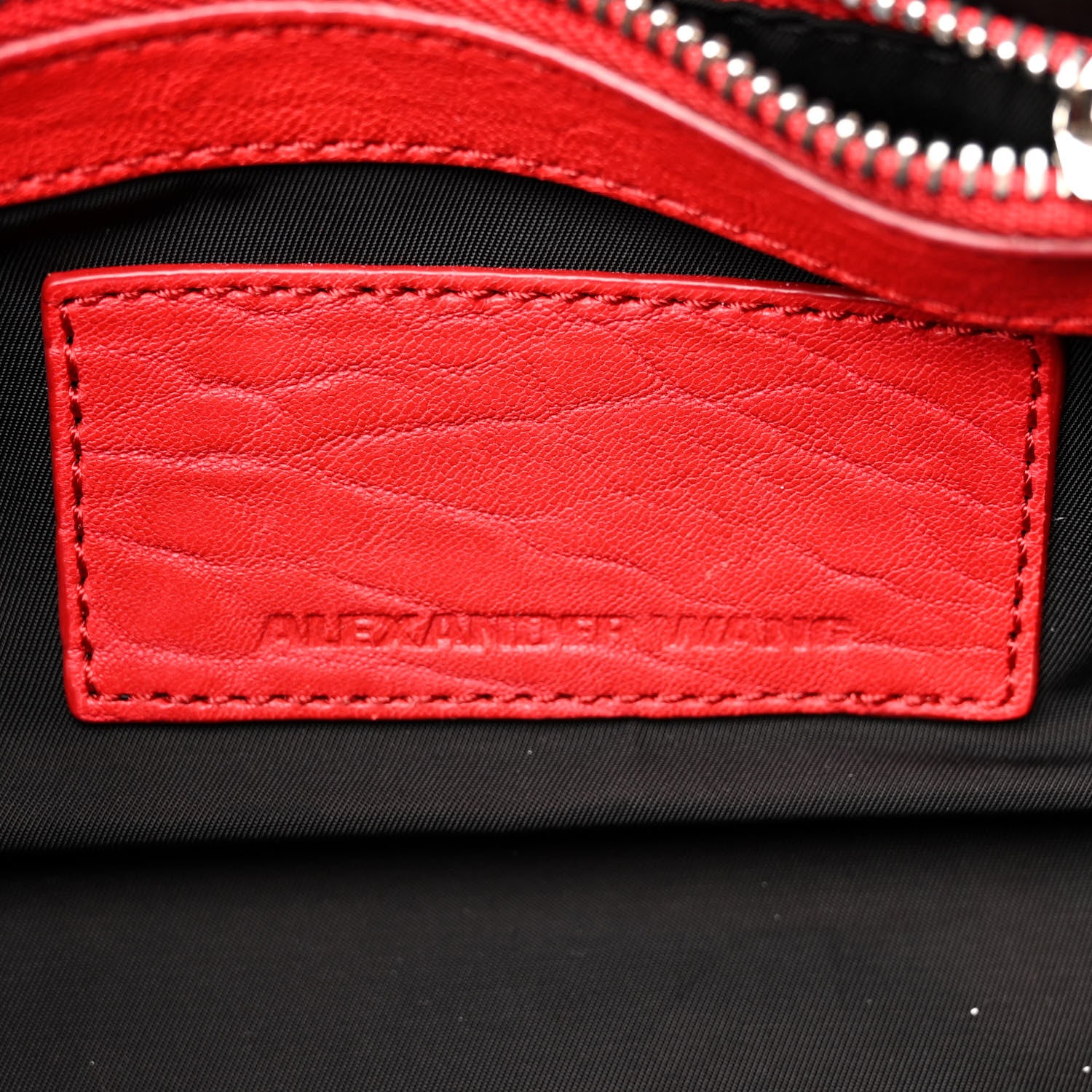 Alexander Wang Pebbled Lambskin Mini Rockie Red Rhodium Hardware 6 of 17