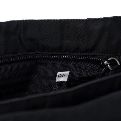 Prada Tessuto Nylon Shoulder Bag Black 9 of 10