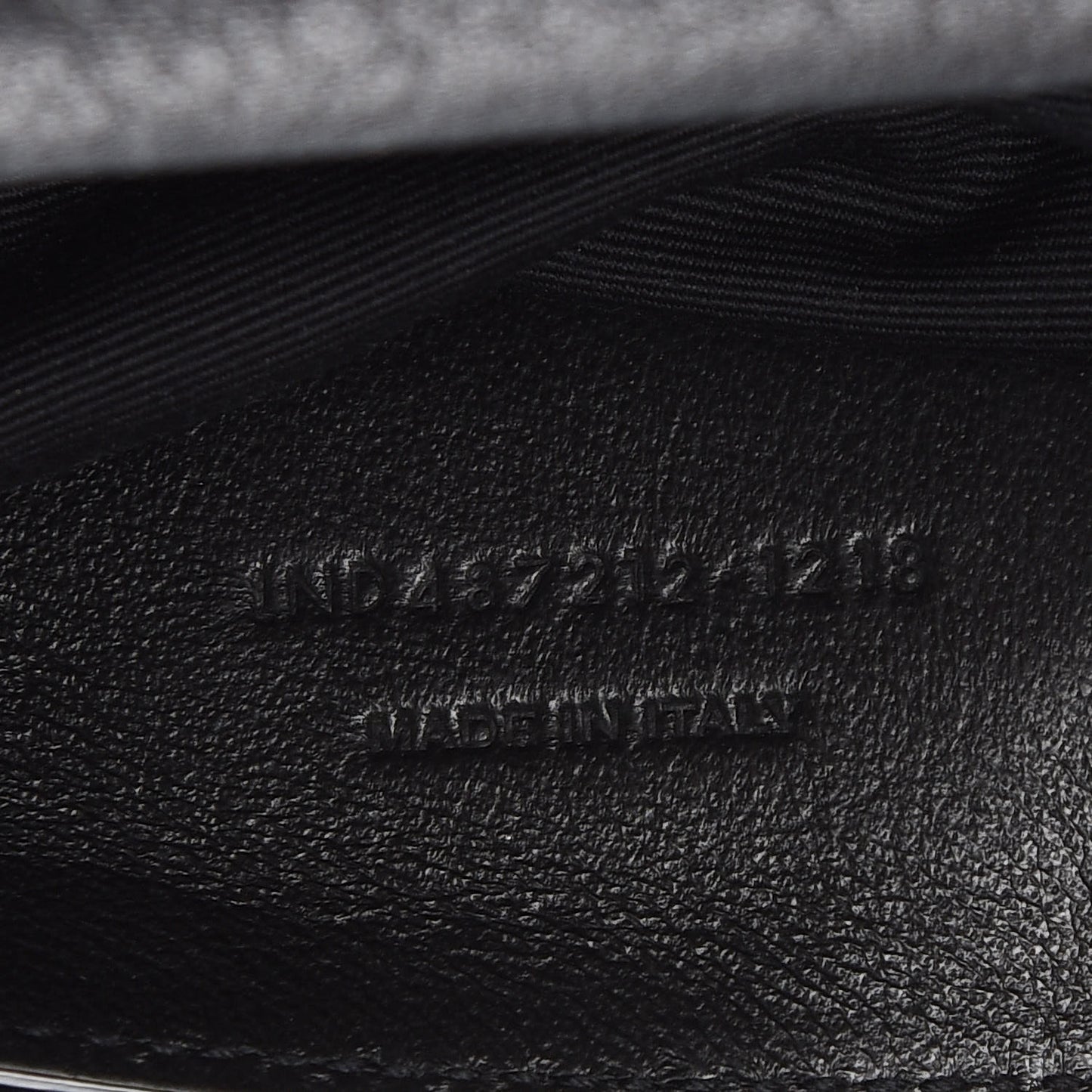 Sheepskin Matelasse Chevron Monogram Large College Satchel Black