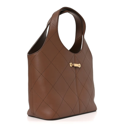 Chanel Calfskin Quilted Small Shopping Bag Brown 4 of 21