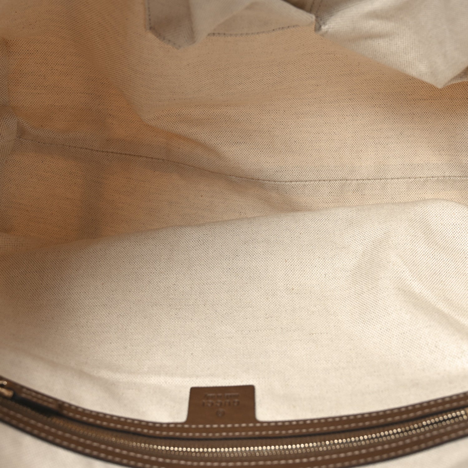 Gucci GG Supreme Monogram Calfskin Medium Nice Tote New Mystic White Beige Brown 5 of 10