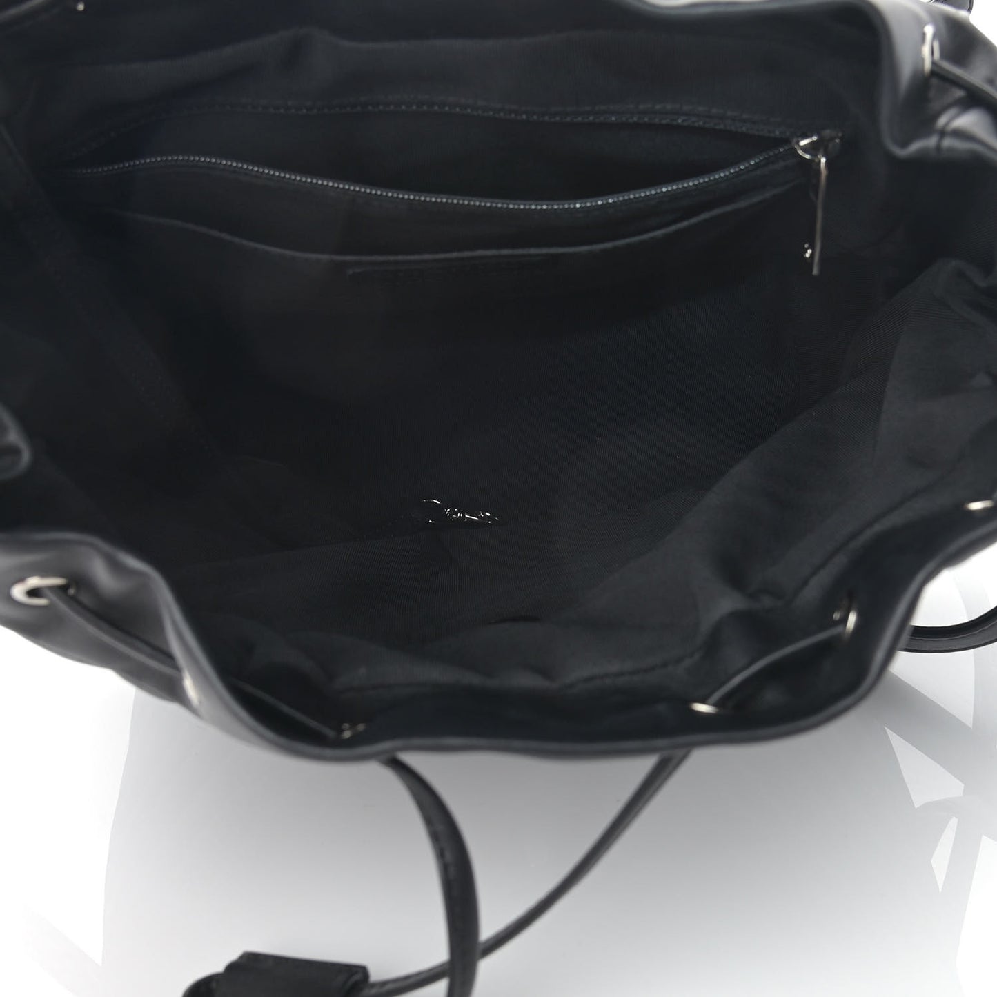 Calfskin Chevron Quilted Large Urban Spirit Backpack Black