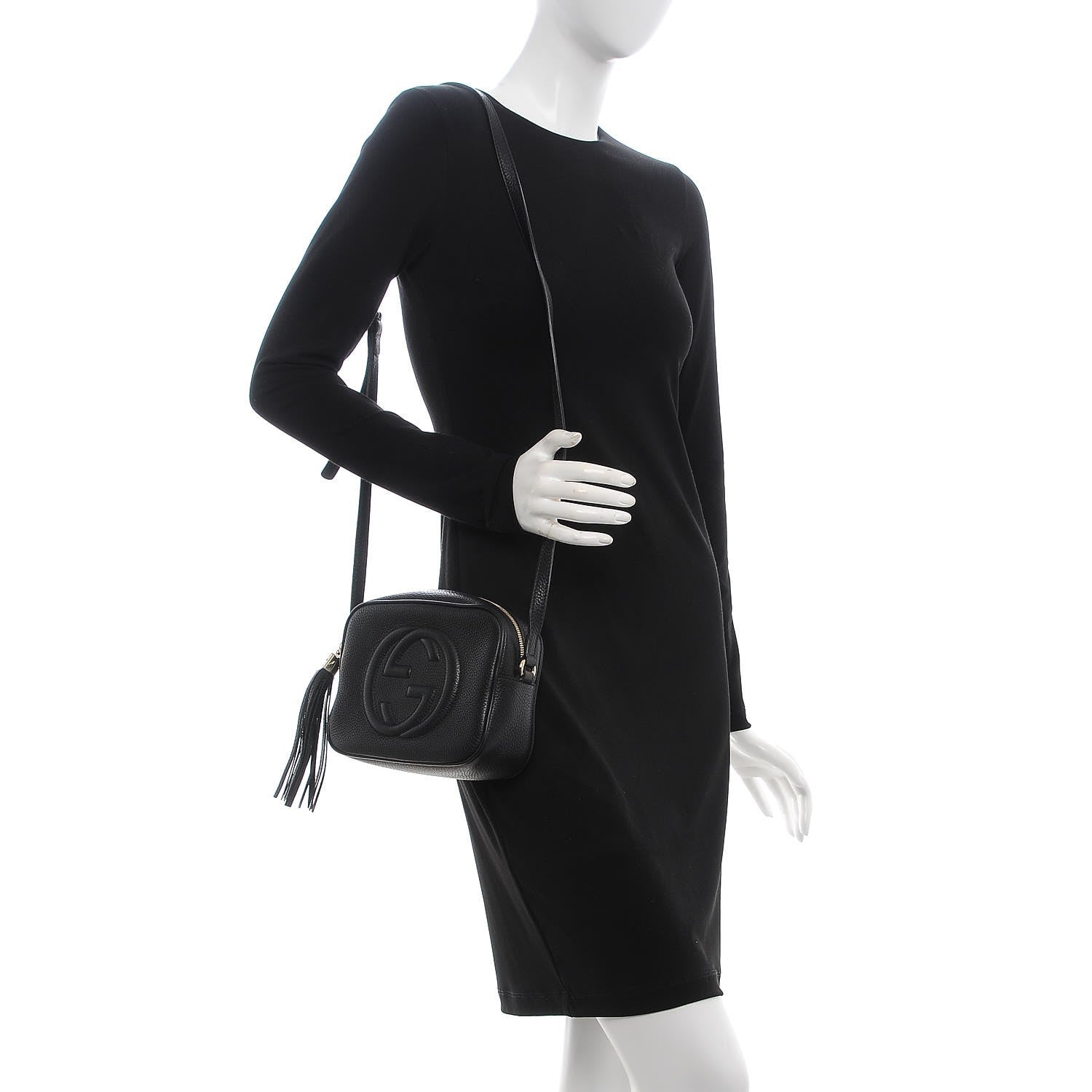 Gucci Pebbled Calfskin Small Soho Disco Bag Black 2 of 7