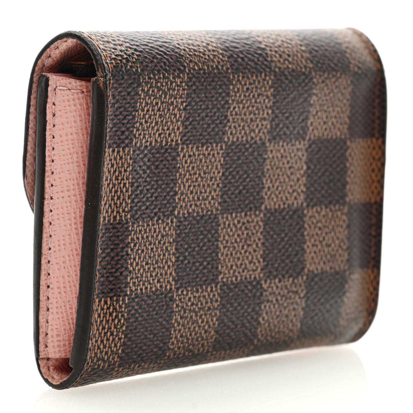 Damier Ebene Rosalie Coin Purse Rose Ballerine