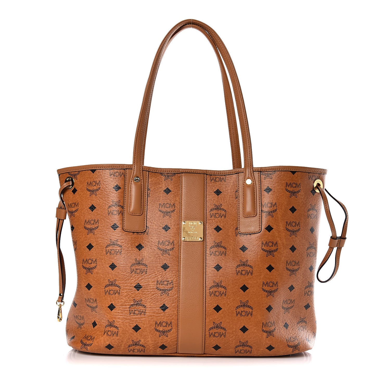 Visetos Medium Liz Reversible Shopper Tote Cognac