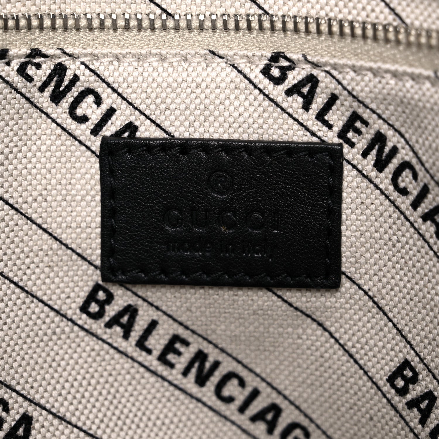 Balenciaga X GUCCI GG Supreme Monogram Neo Classic Silver Hardware City Beige Ebony 6 of 9
