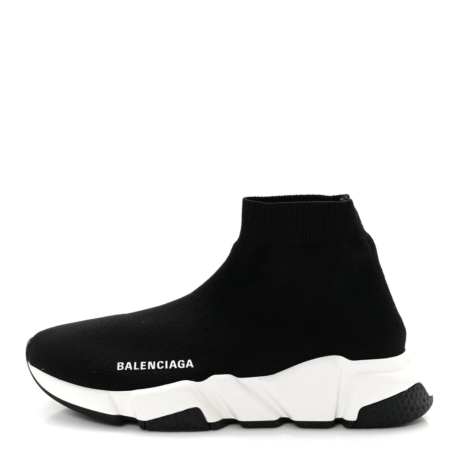 Neoprene Knit Womens Speed Sneakers 37 Black White