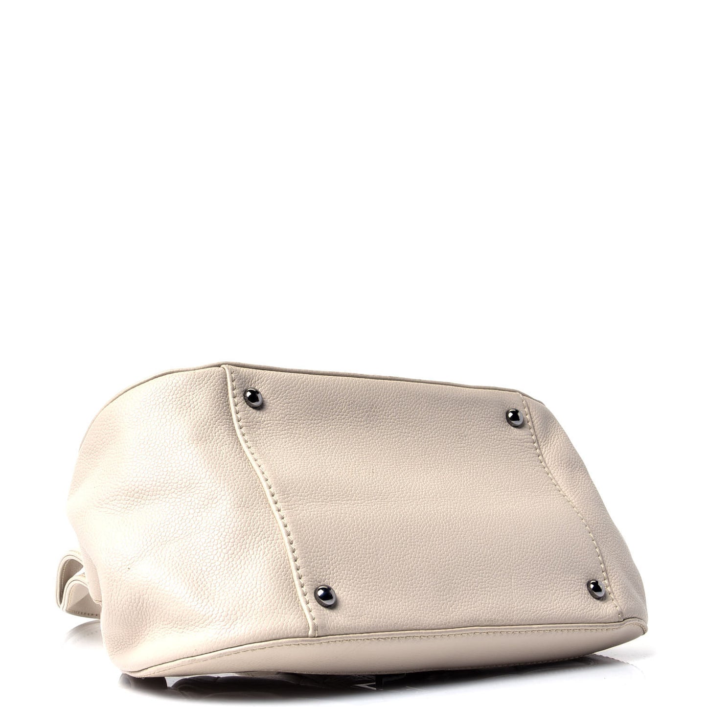 Caviar Quilted Mademoiselle Flap Bag Beige