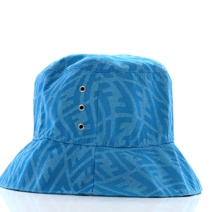 Fendi X SARA COLEMAN Canvas FF Vertigo Bucket Hat L Turquoise 4 of 8