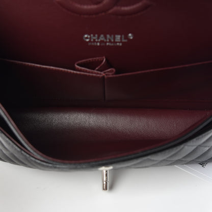 Chanel Caviar Quilted Medium Double Flap Black 7 of 10
