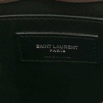 Saint Laurent Calfskin Y Quilted Monogram Small Loulou Chain Satchel Pebble 6 of 8
