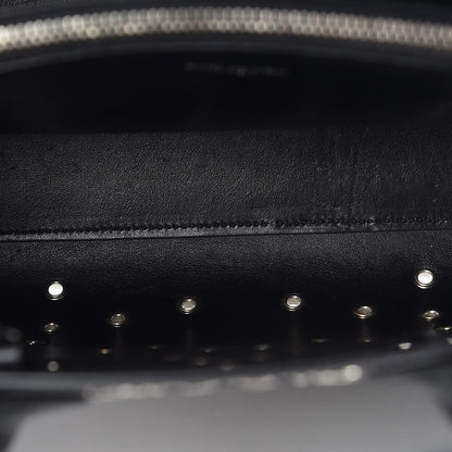 Saint Laurent Calfskin Perforated Bandana Studded Small Sac De Jour Black 12 of 16