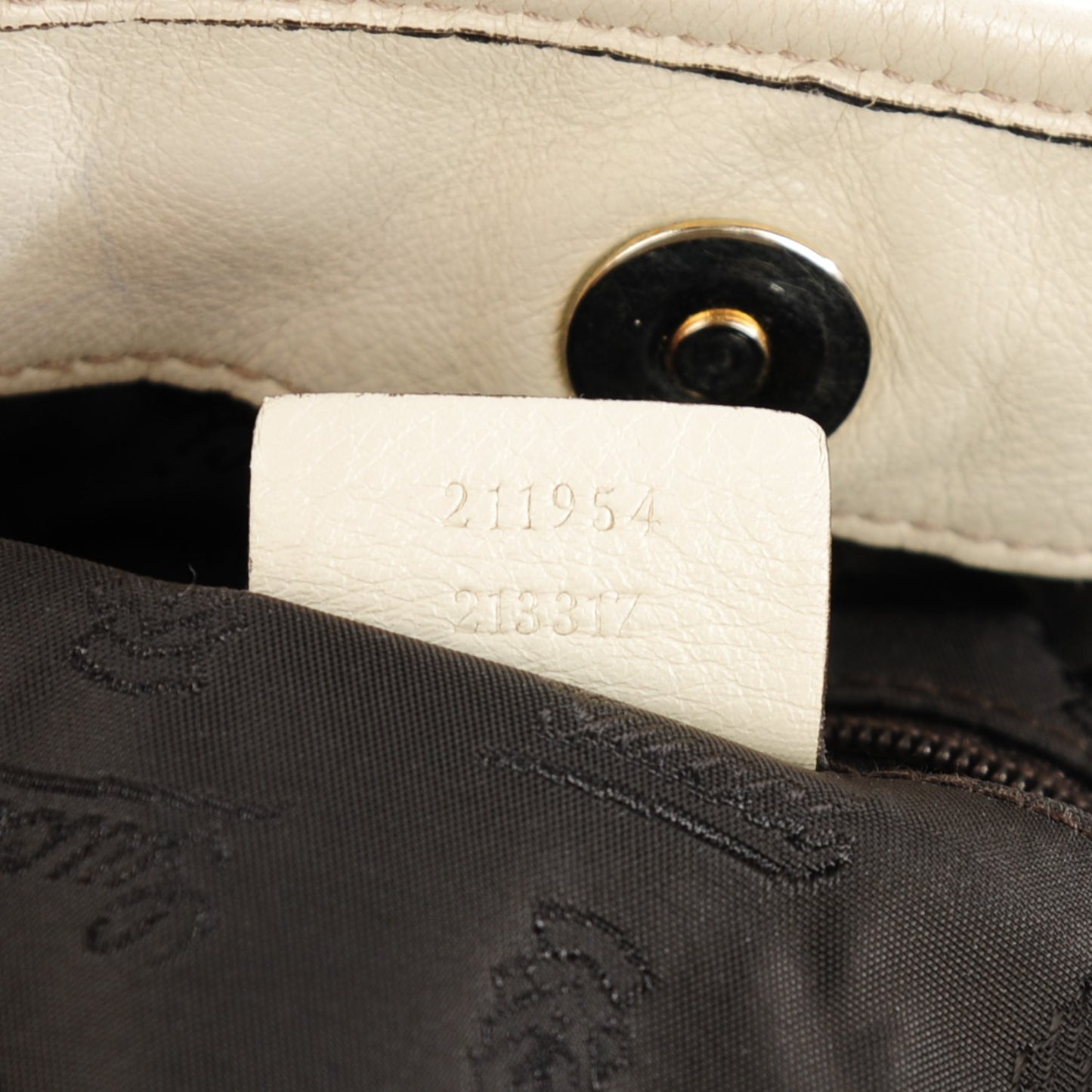 Monogram Large Tribeca Tote Off White