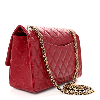 Chanel Aged Calfskin Quilted 2.55 Reissue 225 Flap Red 3 of 12
