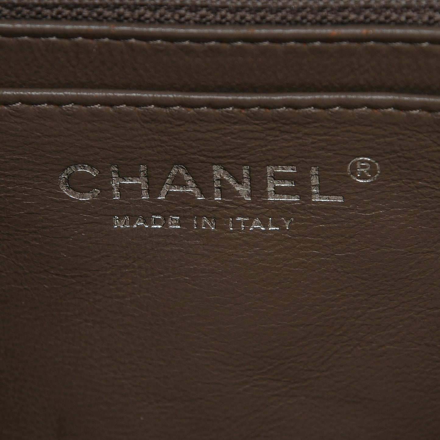 Caviar Quilted Jumbo Single Flap Brown