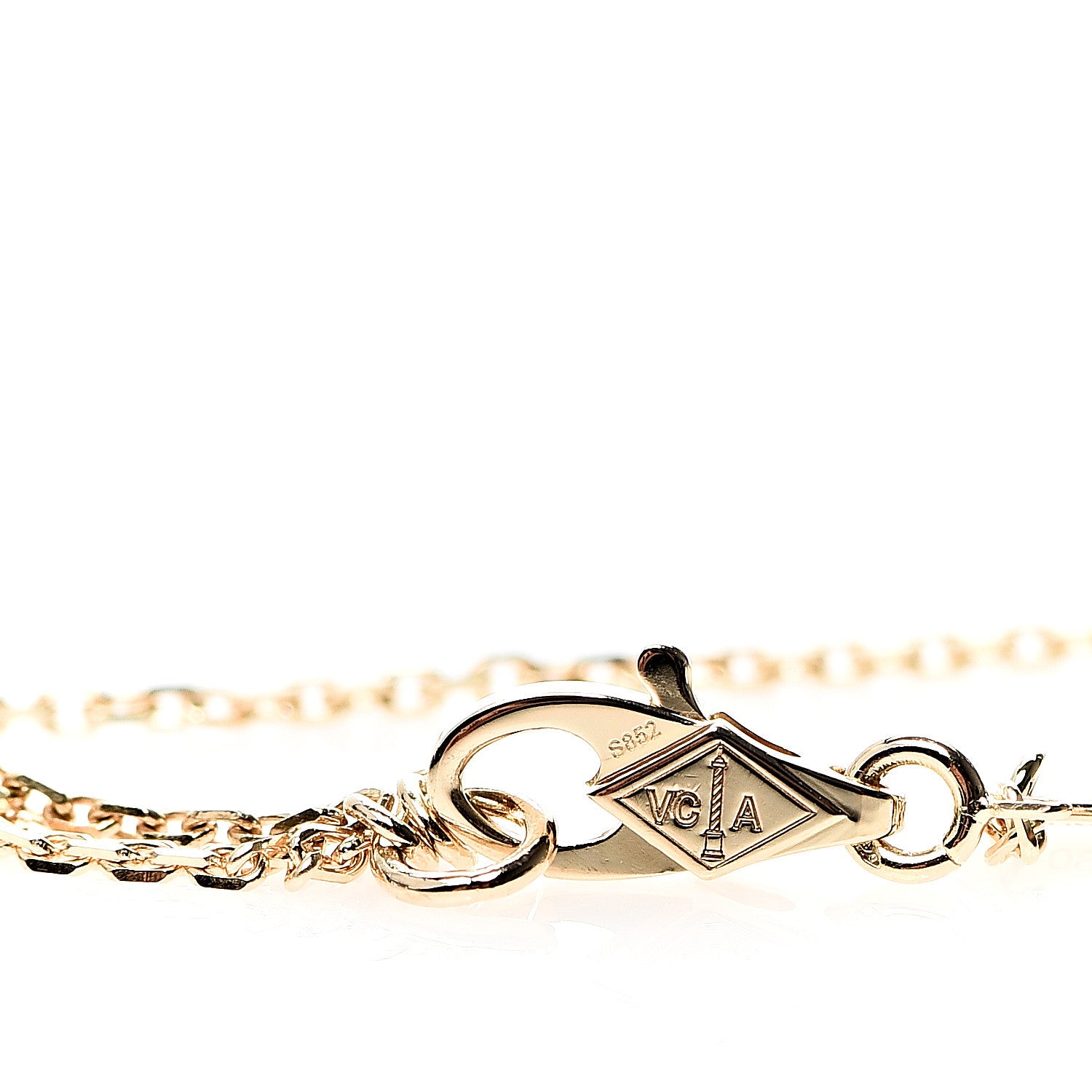 Van Cleef & Arpels 18K Yellow Gold Mother of Pearl Sweet Alhambra Bracelet 3 of 7