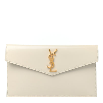Saint Laurent Smooth Shiny Calfskin Uptown Pouch Crema Soft 1 of 7