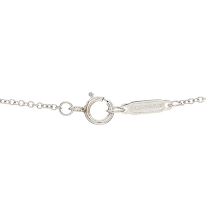 Tiffany Platinum Diamond .17ctw Small Paper Flowers Pendant Necklace 4 of 6