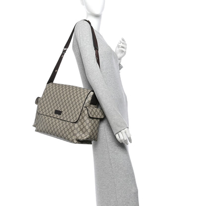 Gucci GG Plus Monogram Messenger Diaper Bag Dark Brown 2 of 11
