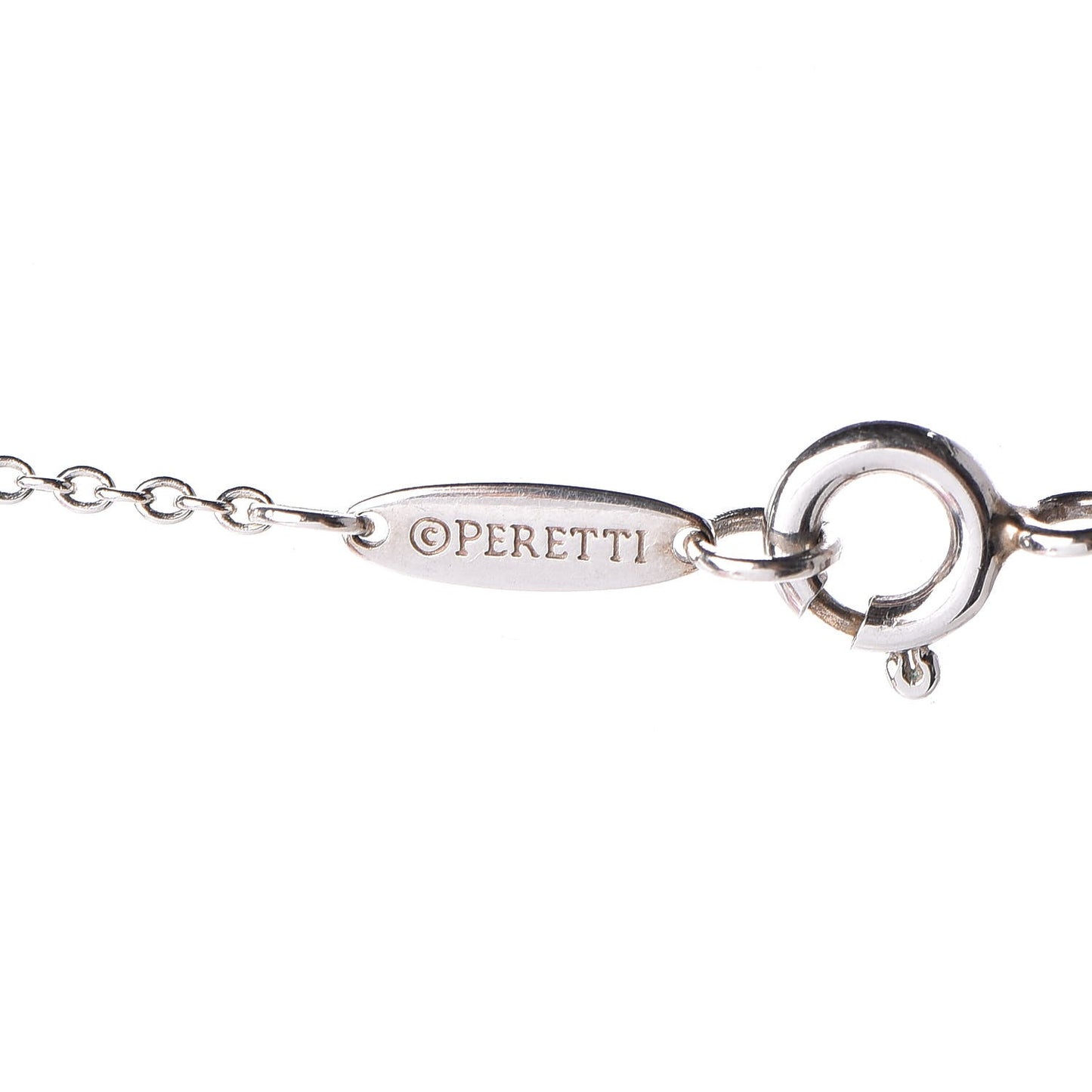 Sterling Silver Diamond .21ctw Elsa Peretti Diamonds by the Yard Seven Station Necklace