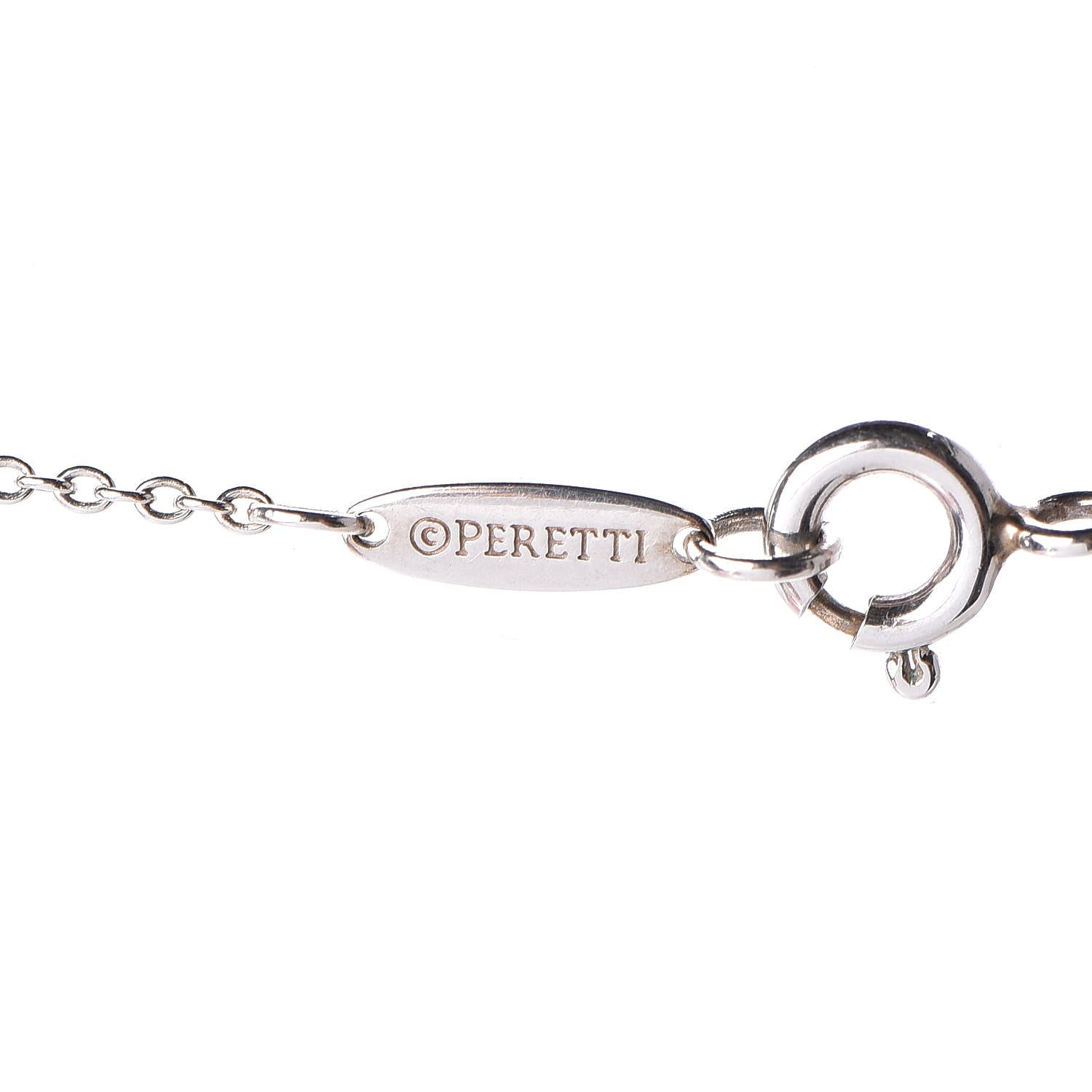 Tiffany Sterling Silver Diamond .21ctw Elsa Peretti Diamonds by the Yard Seven Station Necklace 4 of 7
