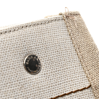 Saint Laurent Linen Calfskin Rive Gauche Tote Greggio Natural 10 of 10