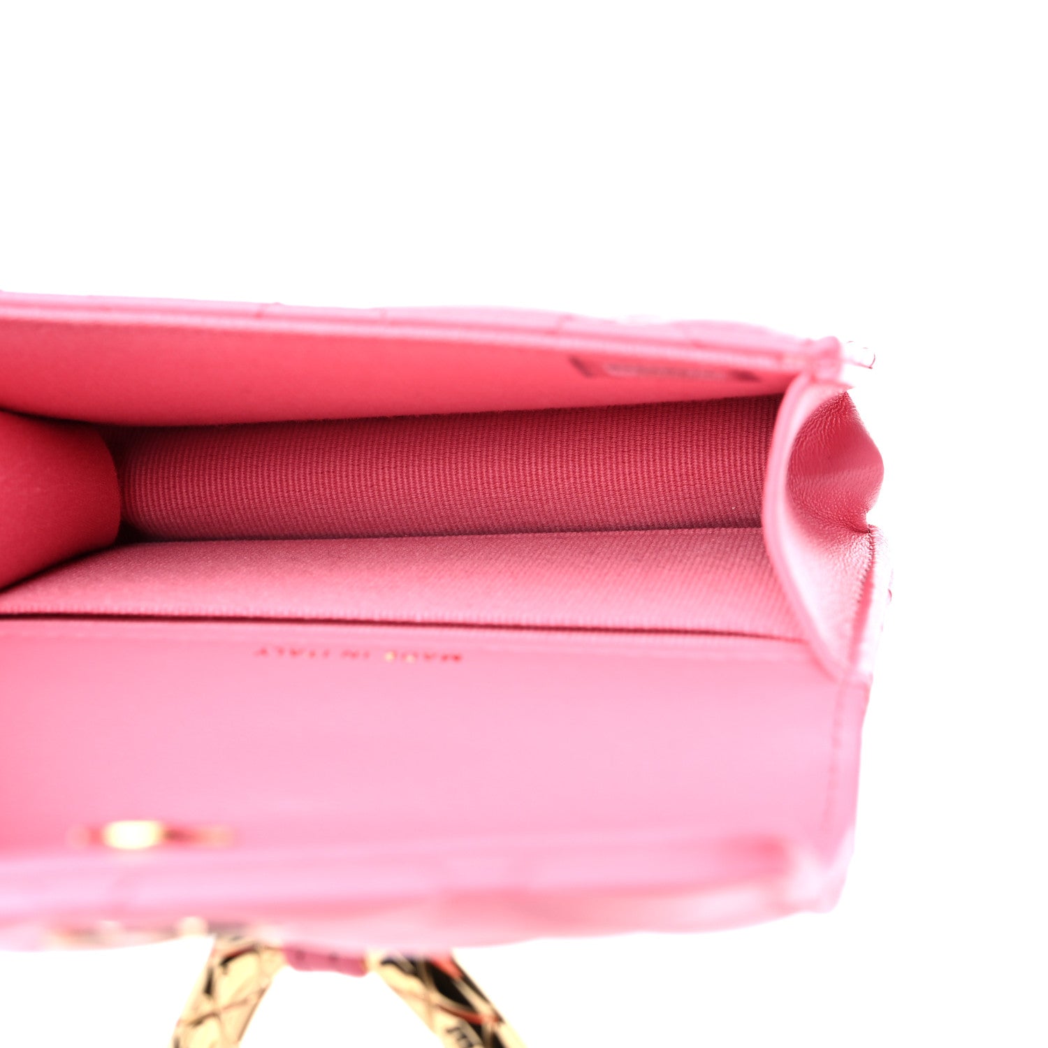 Chanel Lambskin Quilted CC Hook Card Holder Pink 5 of 11