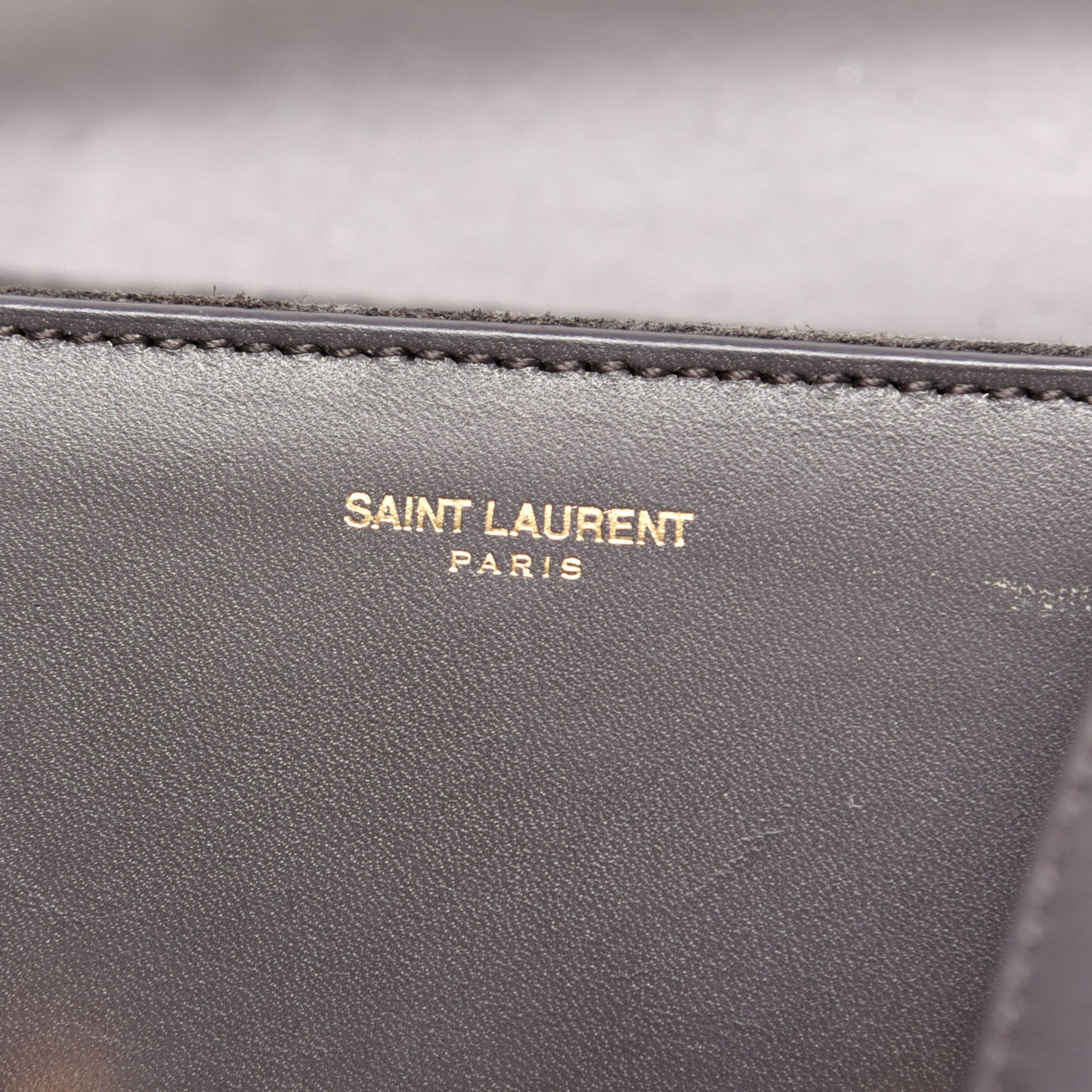 Calfskin Small Classic Lulu Bag Gray