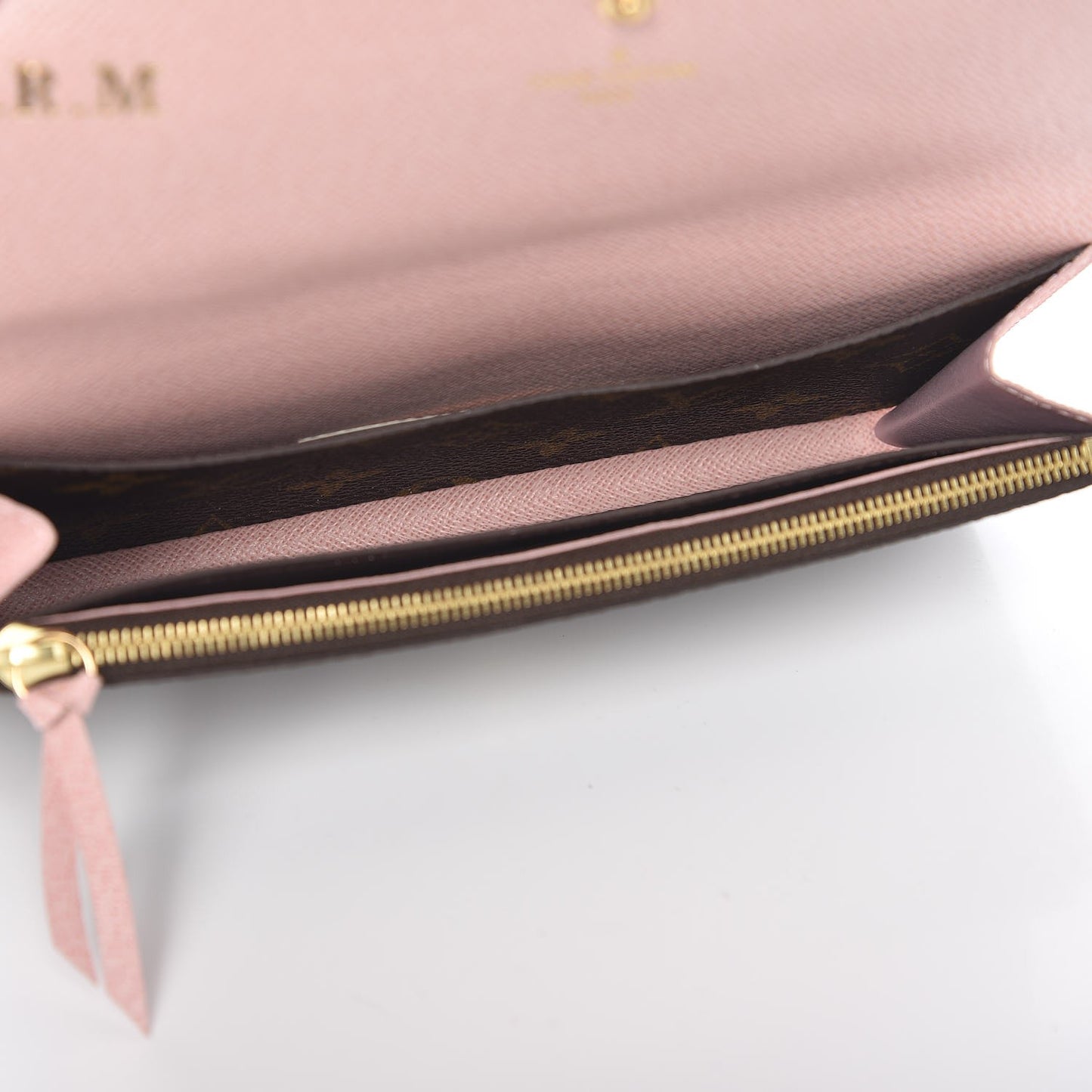 Monogram Emilie Wallet Rose Ballerine