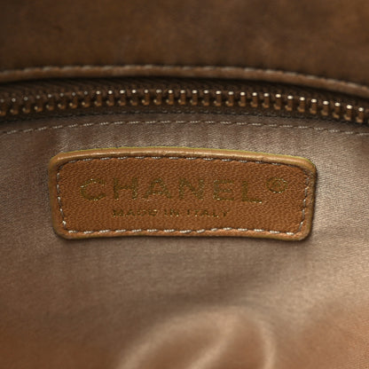 Chanel Lambskin Bubble Quilt Bowler Dark Beige 6 of 12