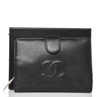 Chanel Caviar Timeless CC Zipped Pocket Wallet Black 8 of 16