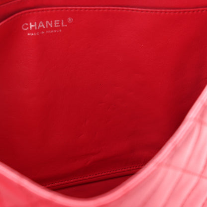 Chanel Washed Caviar Quilted Maxi Single Flap Fuchsia 9 of 14