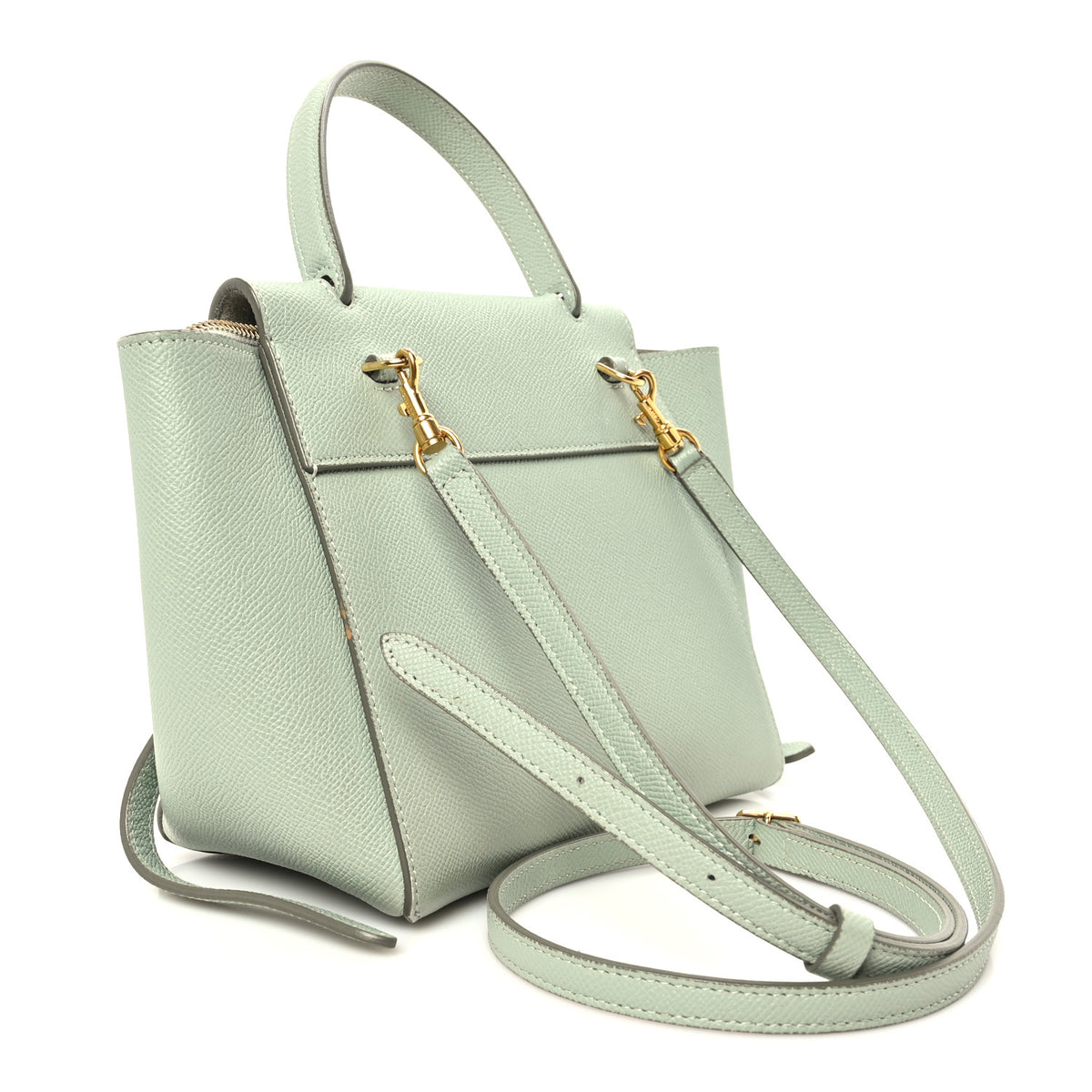 Celine Grained Calfskin Nano Belt Bag Celadon 2 of 9