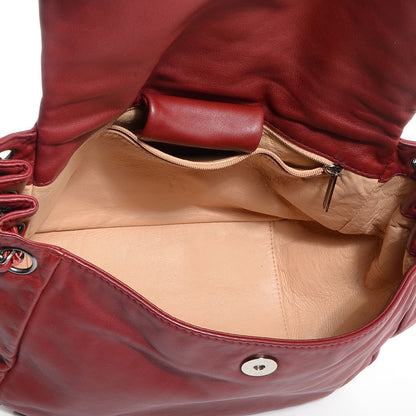 Chanel Smooth Calfskin Luxe Ligne Flap Bag Red 5 of 7