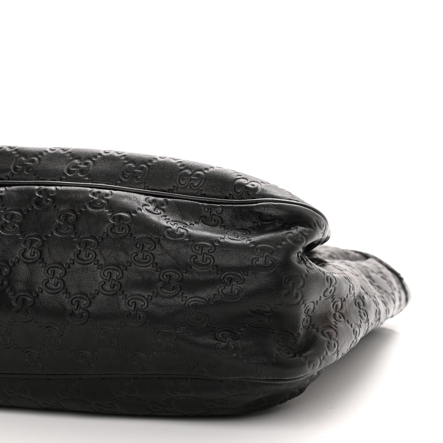 Guccissima Medium Sukey Top Handle Tote Black