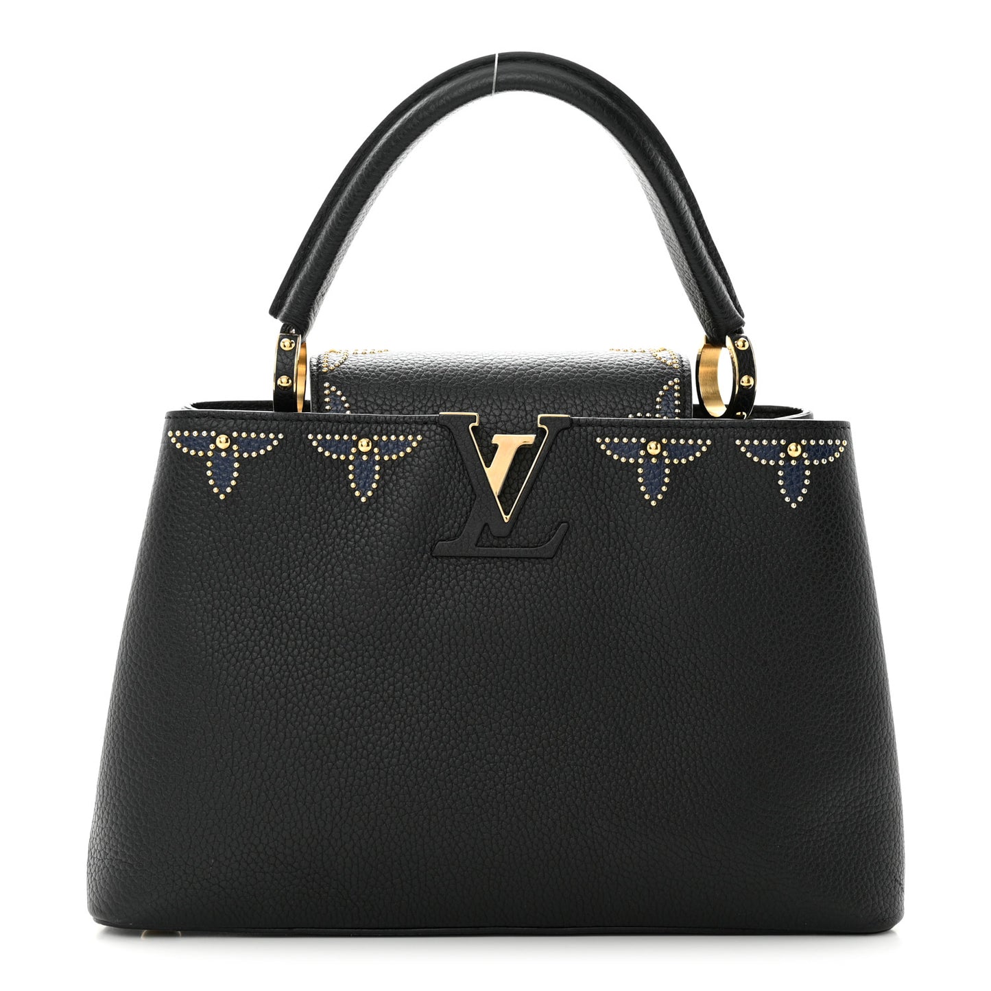 Taurillon Flower Capucines PM Black Blue