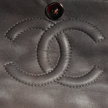 Chanel Lambskin Medium Double Flap w Bijoux Chain Grey 9 of 10