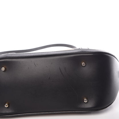 Burberry Bridle Calfskin House Check Small Orchard Bowling Bag Black 11 of 14