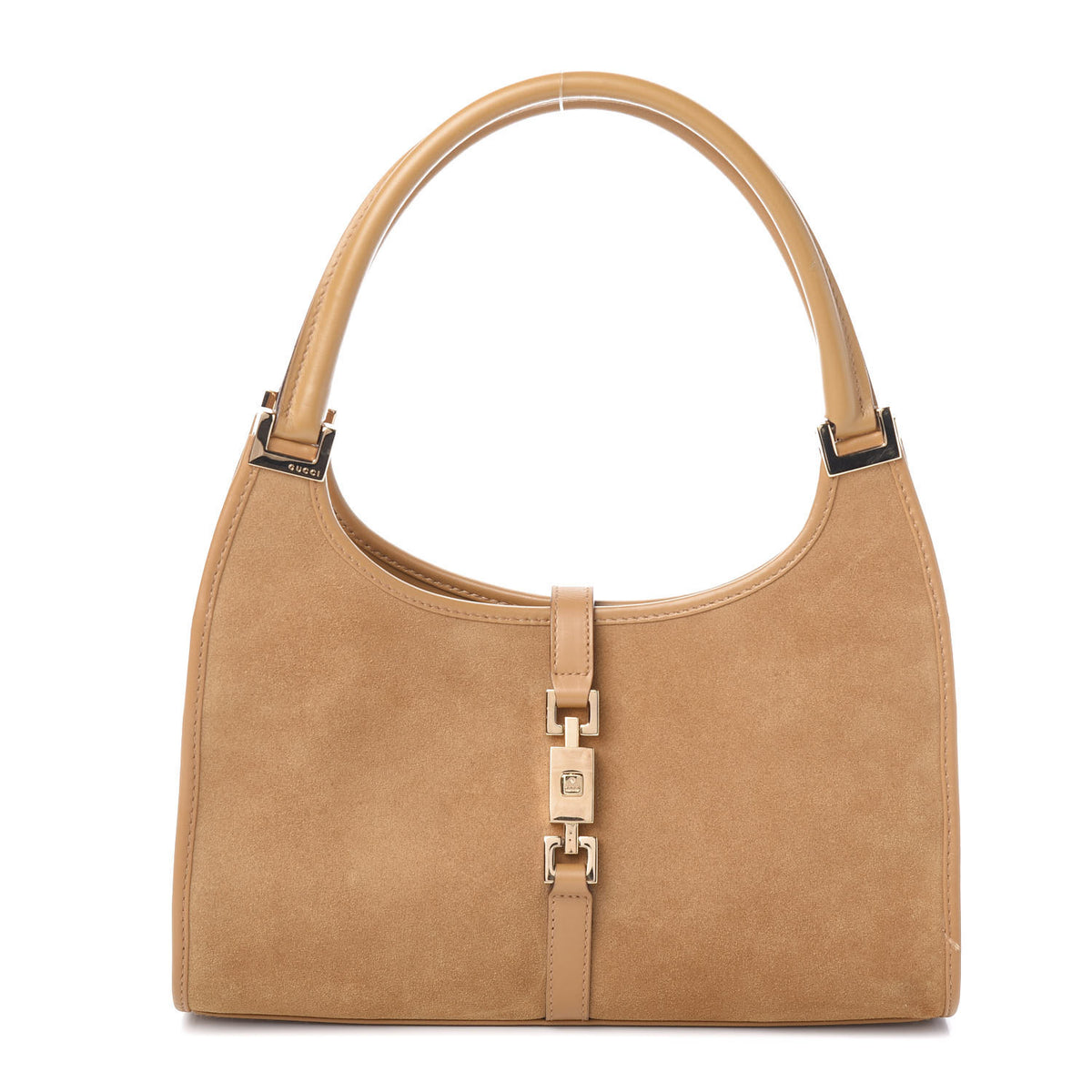 Suede Bardot Shoulder Bag Brown