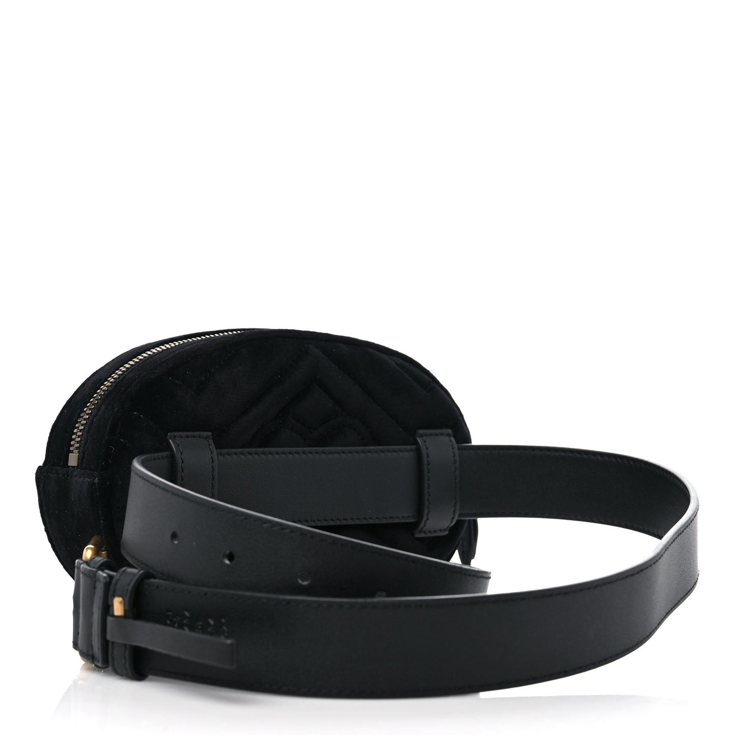 Velvet Matelasse GG Marmont Belt Bag 85 34 Black