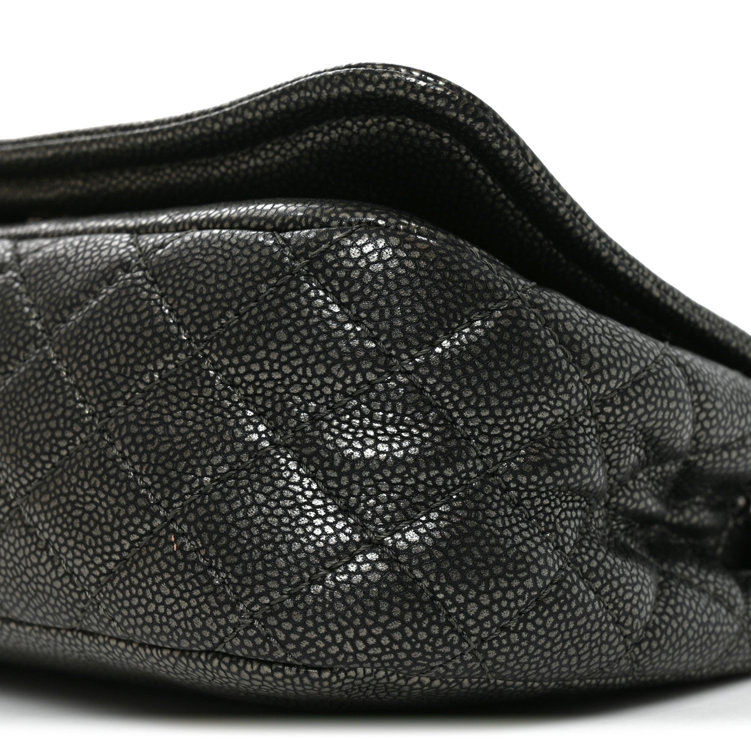 Chanel Metallic Caviar Medium Timeless CC Flap Dark Silver 9 of 10