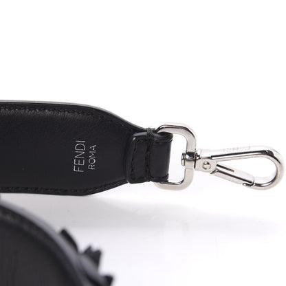 Fendi Vitello Dolce Nappa Patent Flowerland Studded Strap You Black 3 of 4