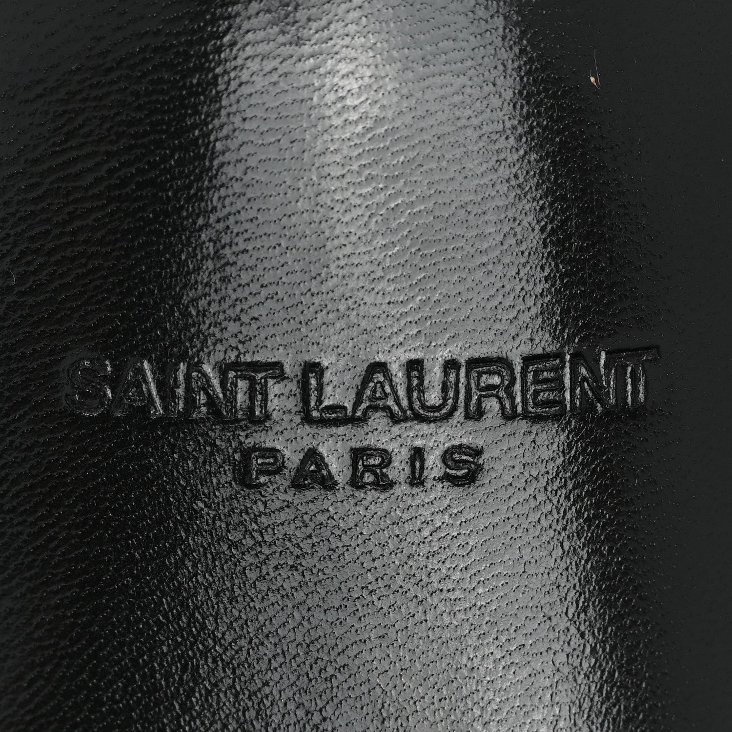 Saint Laurent Calfskin Monogram Jimmy Joan Slide Sandals 37 Black 7 of 8