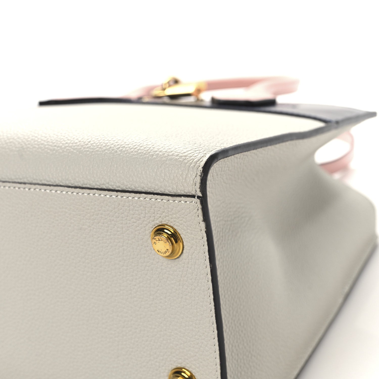 Louis Vuitton Calfskin City Steamer MM Gris Antartica Navy Rose Doux 9 of 12