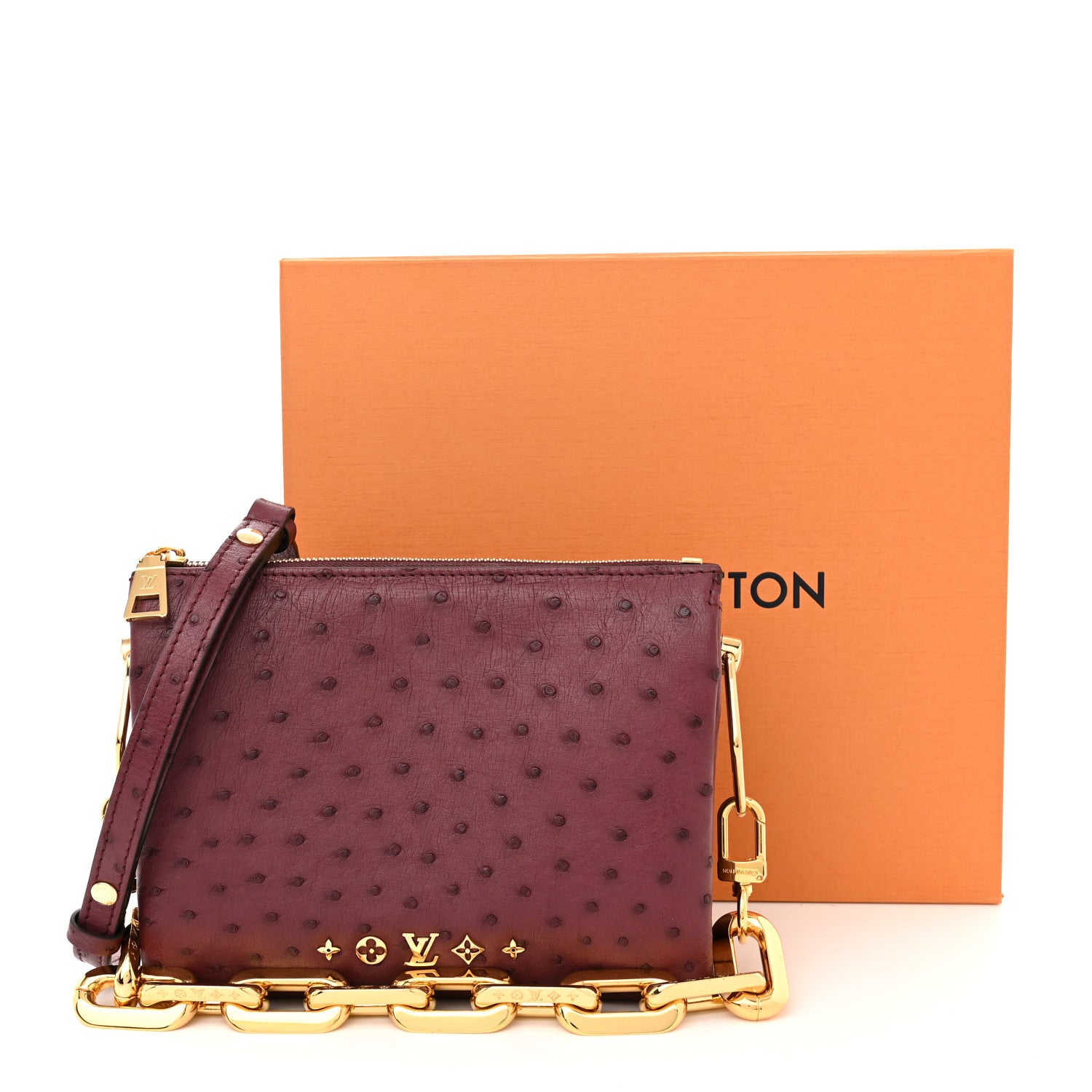 Louis Vuitton Ostrich Coussin BB Bordeaux 10 of 10