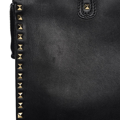 Valentino Garavani Vitello Rockstud Dome Shopper Black 14 of 16