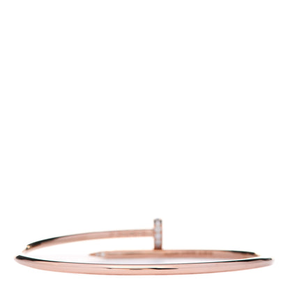 Cartier 18K Pink Gold Diamond Small Juste Un Clou Bracelet 16 3 of 5