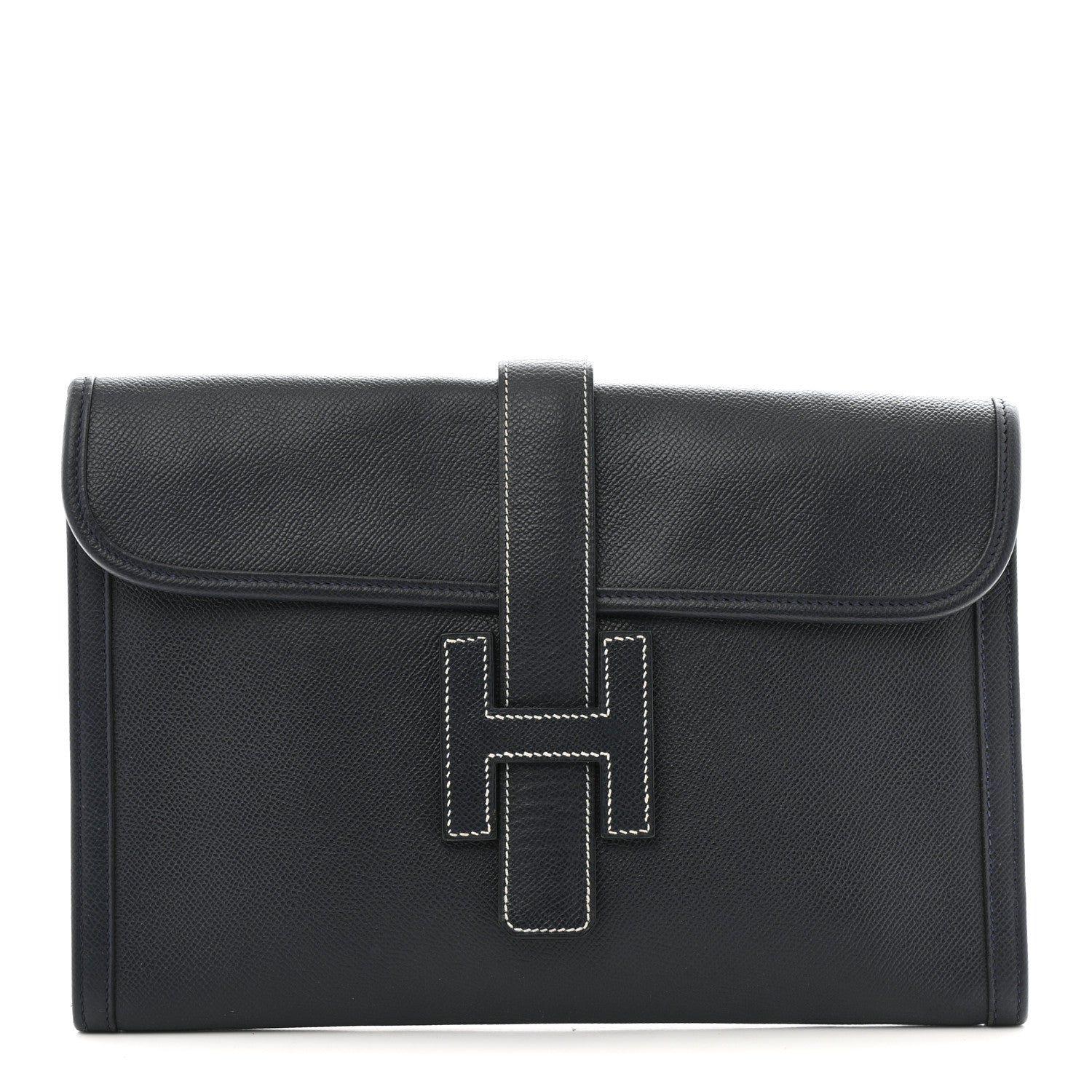 Hermes Epsom Jige PM Clutch Bleu 1 of 10